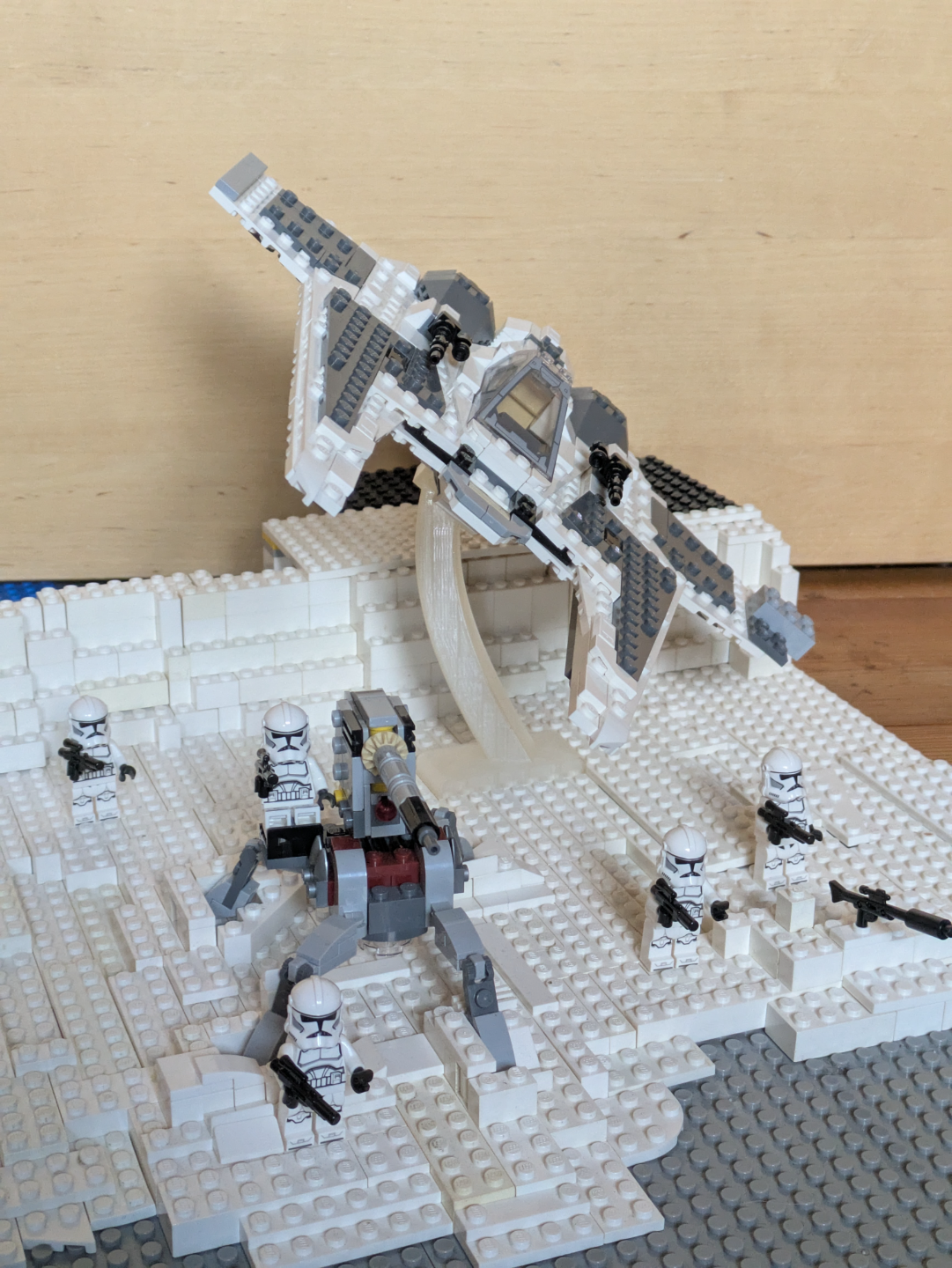 starwars brick spaceship stand for build Plates