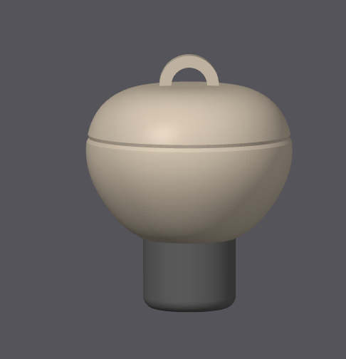 3D Weber BBq kettle grill keychain