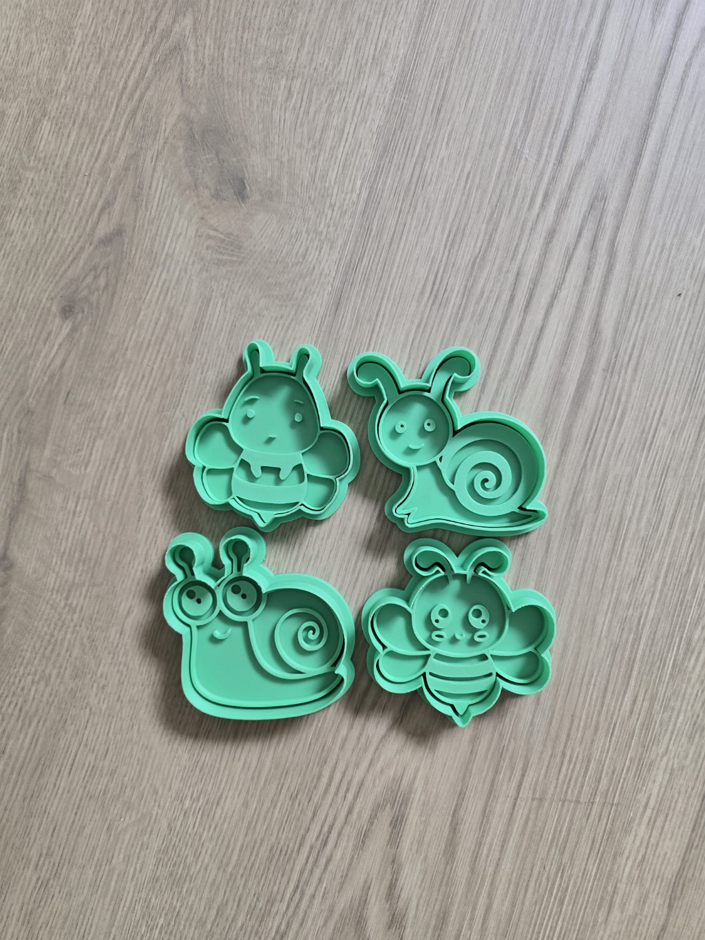 Cute Insect Bugs Bee Snail Cookie Cutter Playdoh