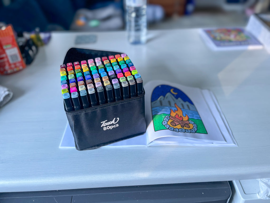 TikTok 80pcs Colouring Pen Divider