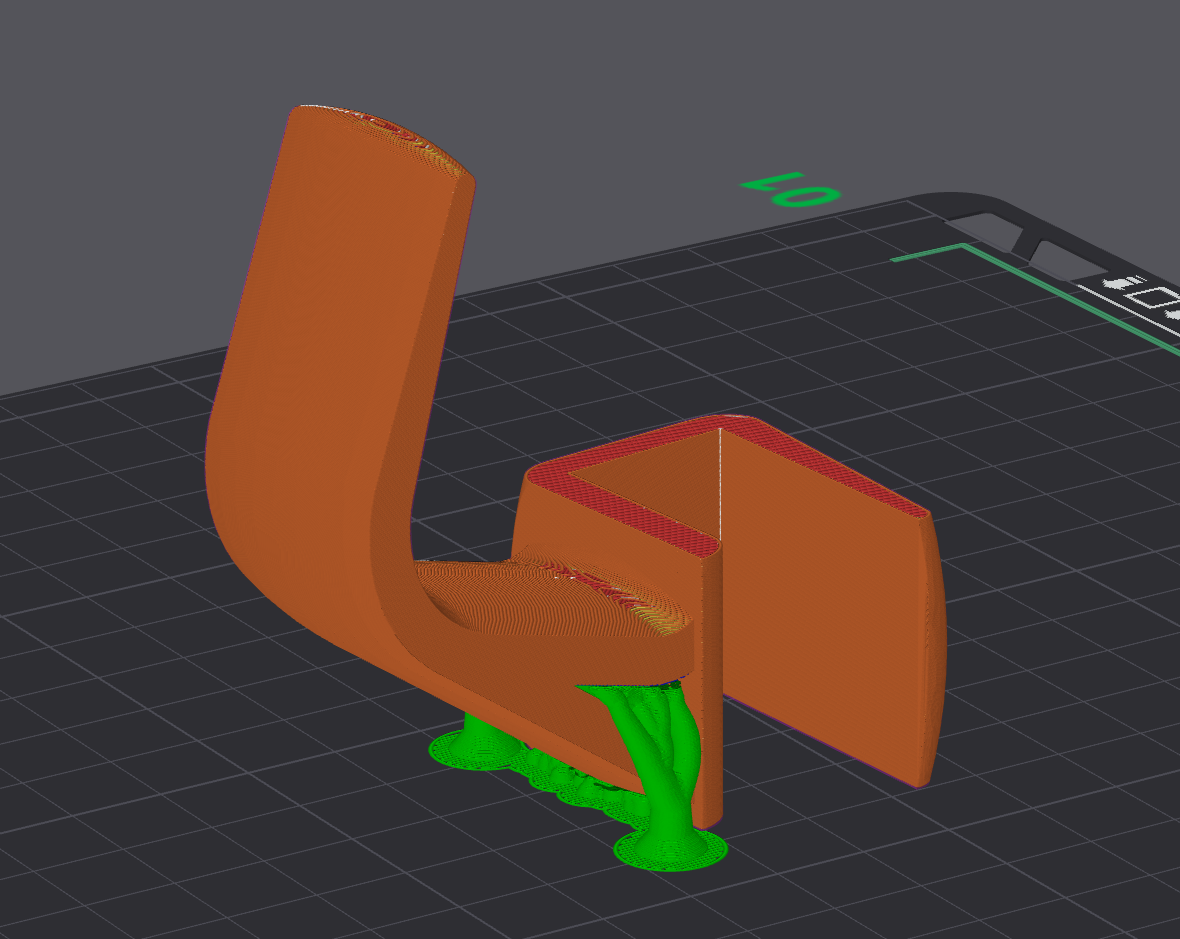 Headphone Hook 19mm (IKEA Bjursta) 90° Degrees