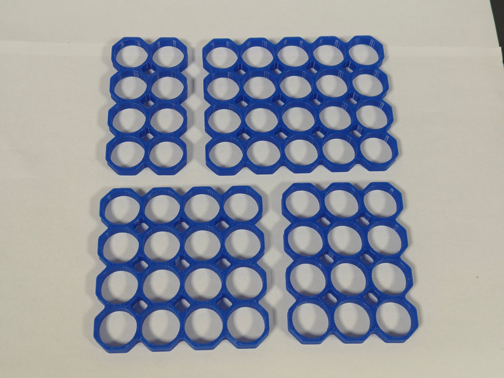 18650 Battery Spacer Grid | Octagonal (8-28 Cells)