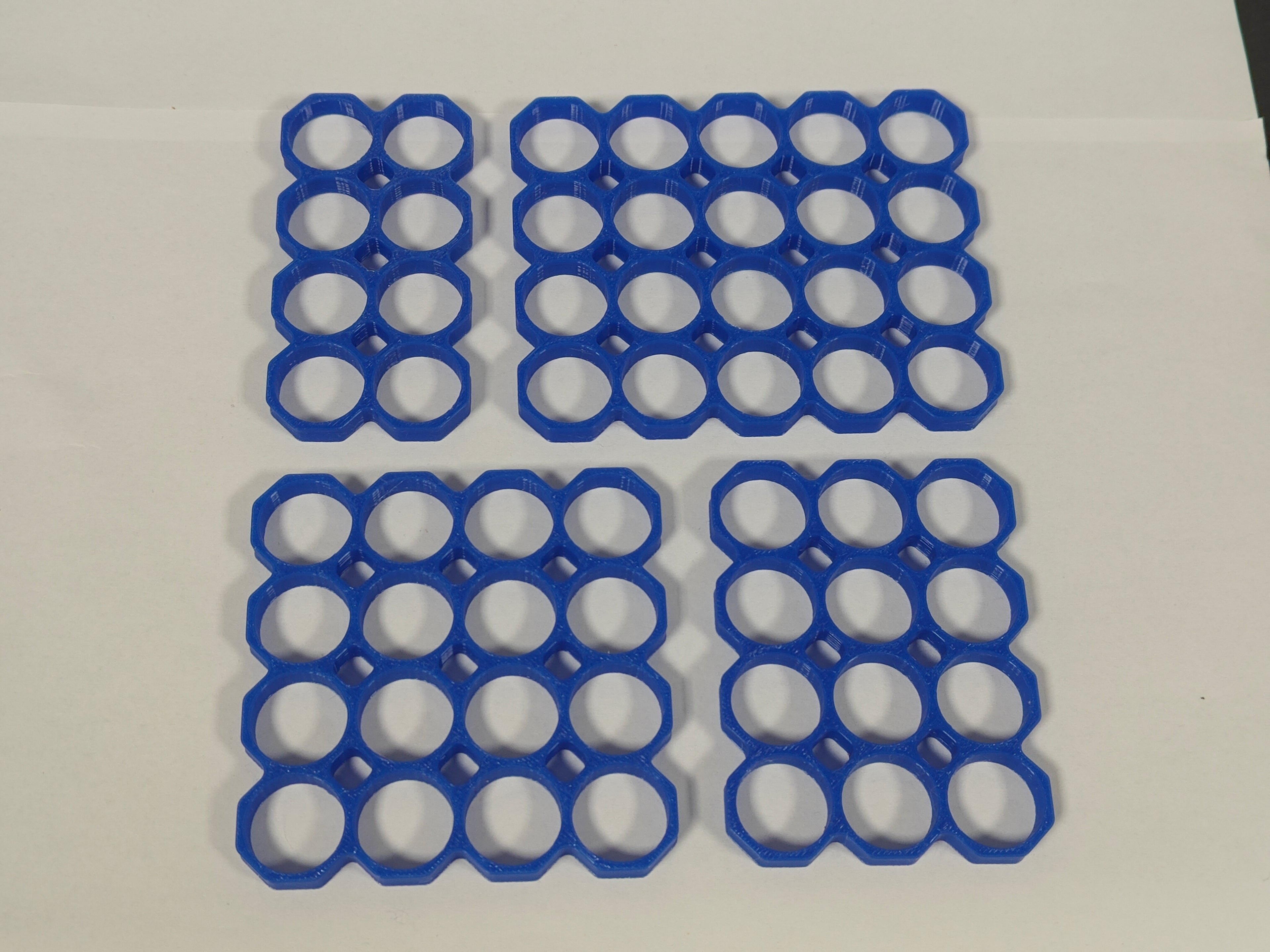 18650 Battery Spacer Grid | Octagonal (8-28 Cells)