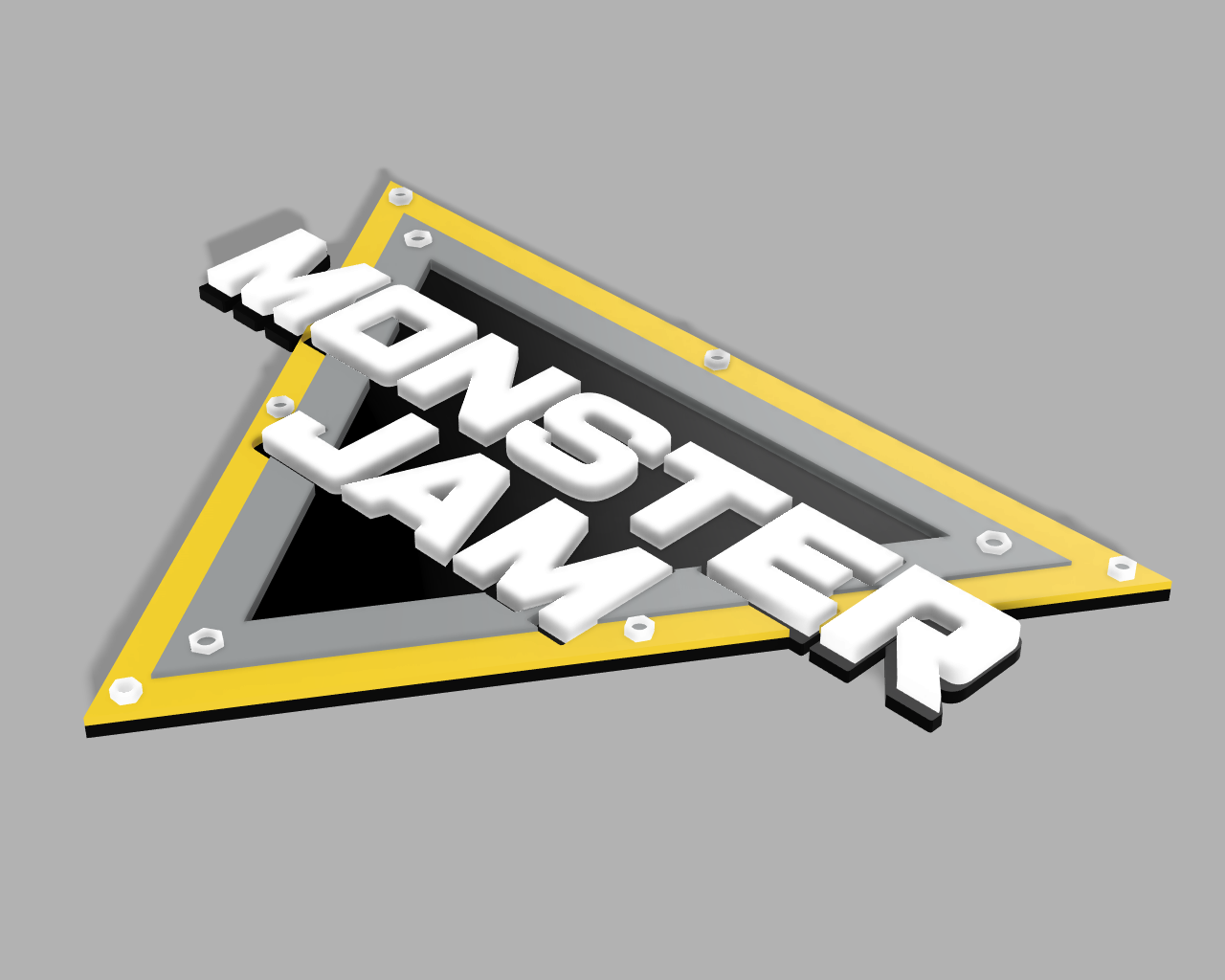 Monster Jam 3D Sign