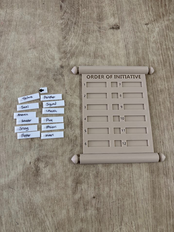 D&D Initiative Tracker Scroll