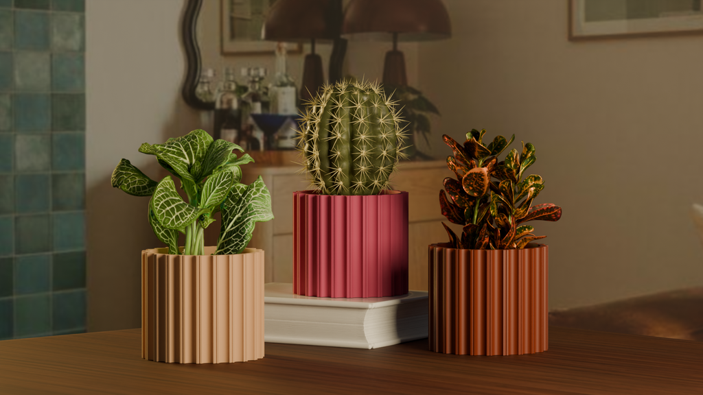 Mid Century Modern Planter (Free Commercial Use)