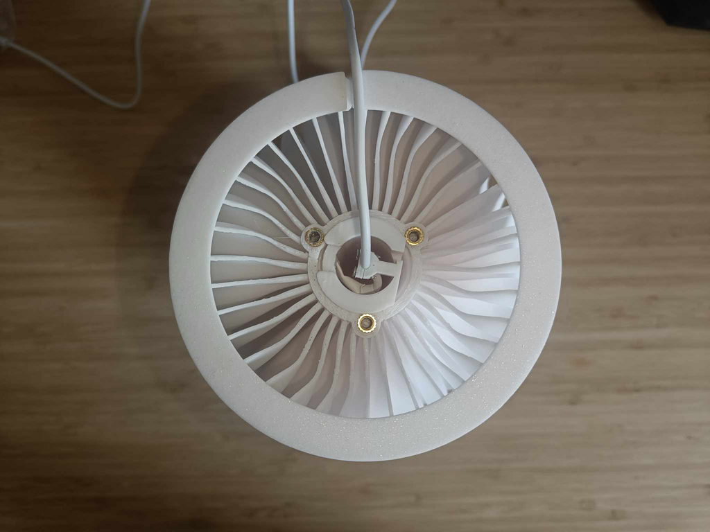 Table/bedside lamp with modern wavy pattern