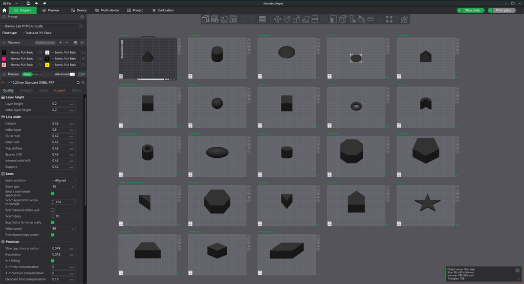 High Resolution Geometric Shapes