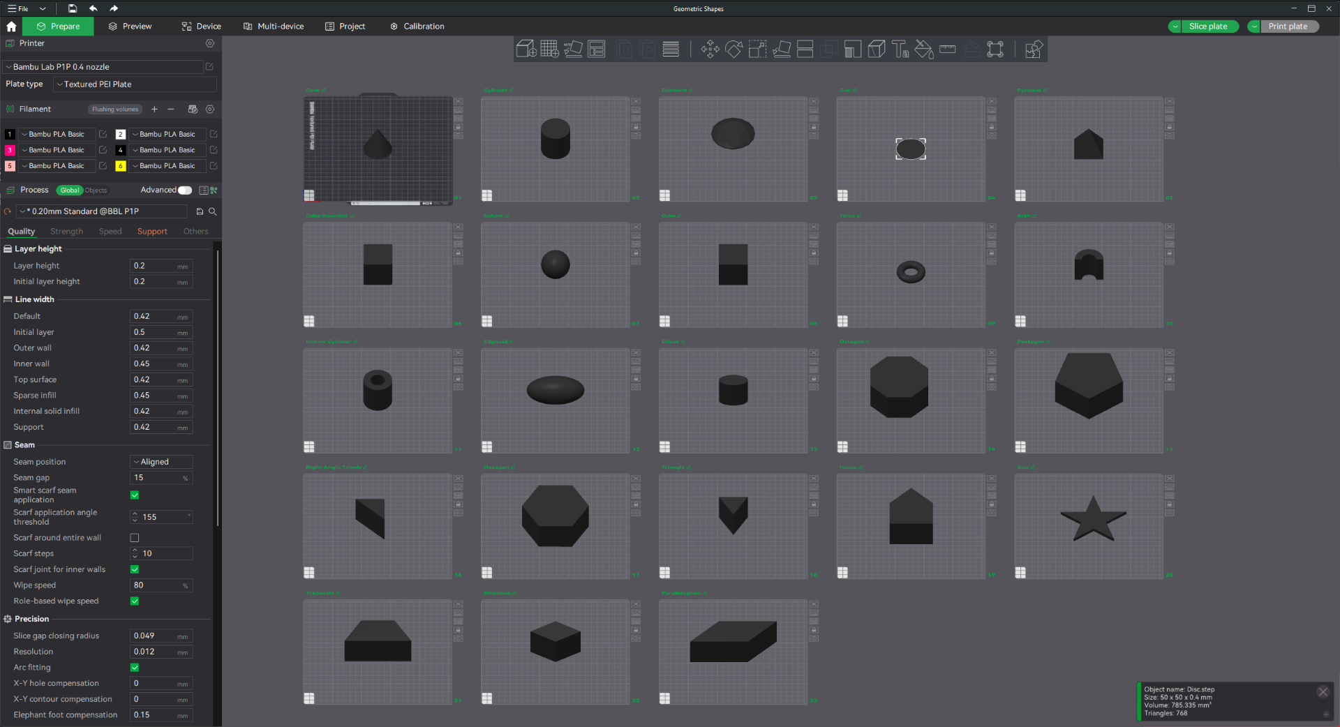 High Resolution Geometric Shapes