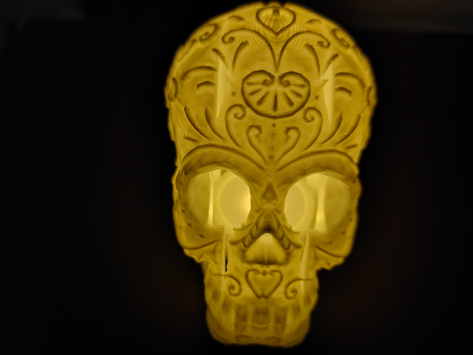 Halloween Skull Candle Lamp