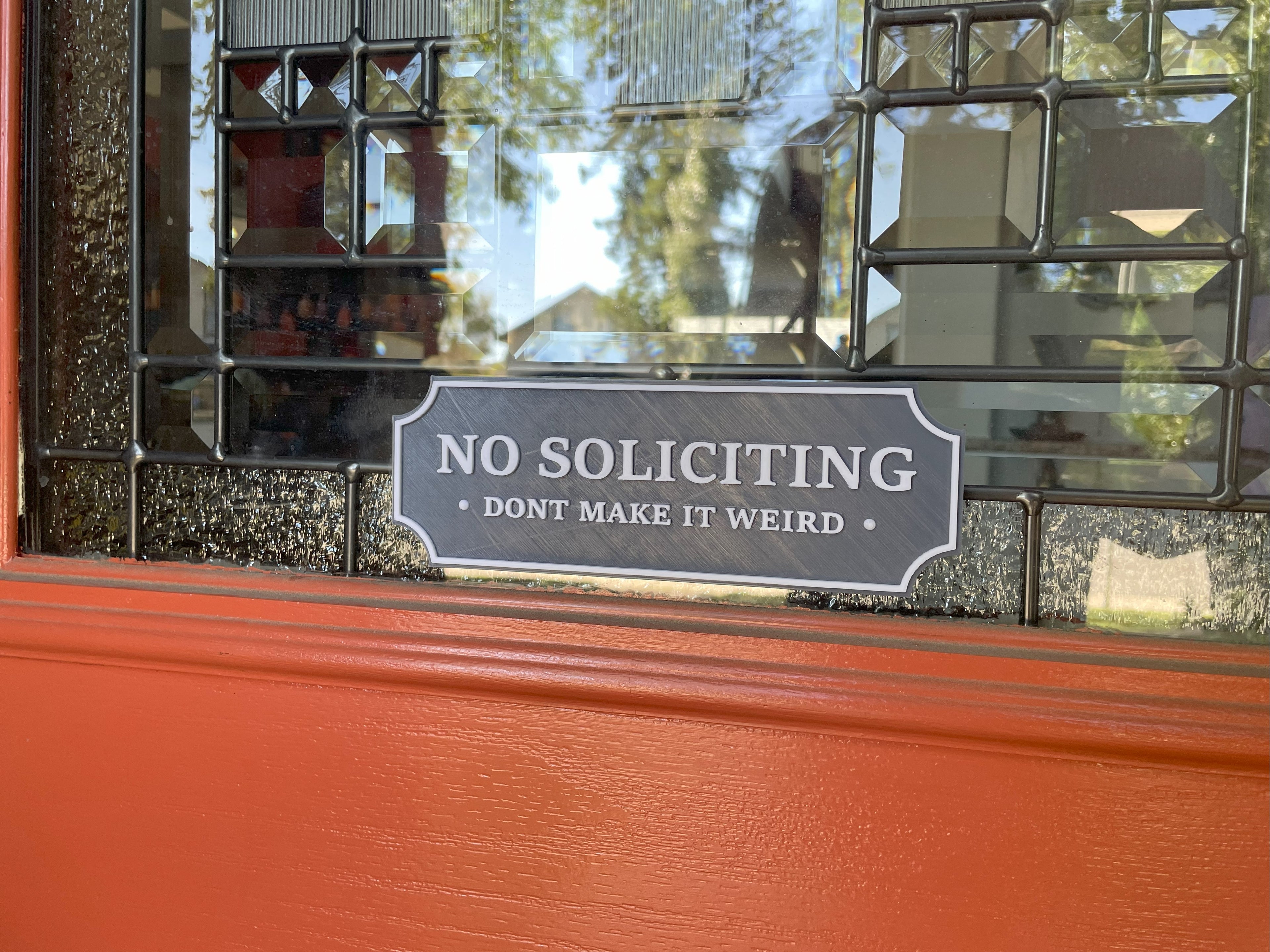No Soliciting Sign