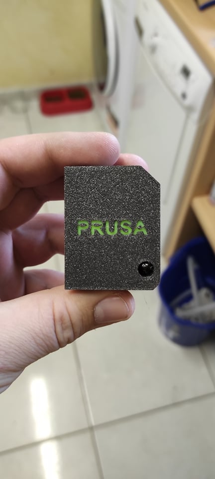 X axis motor cover for Mini Bear With Prusa text