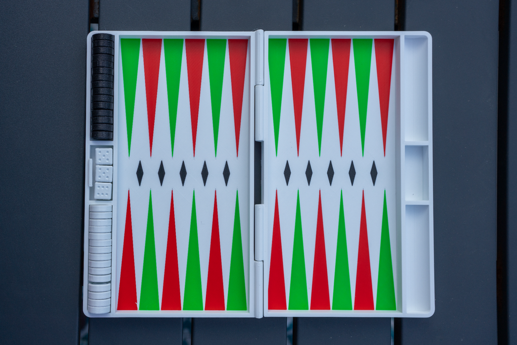 Backgammon minimalist travel edition