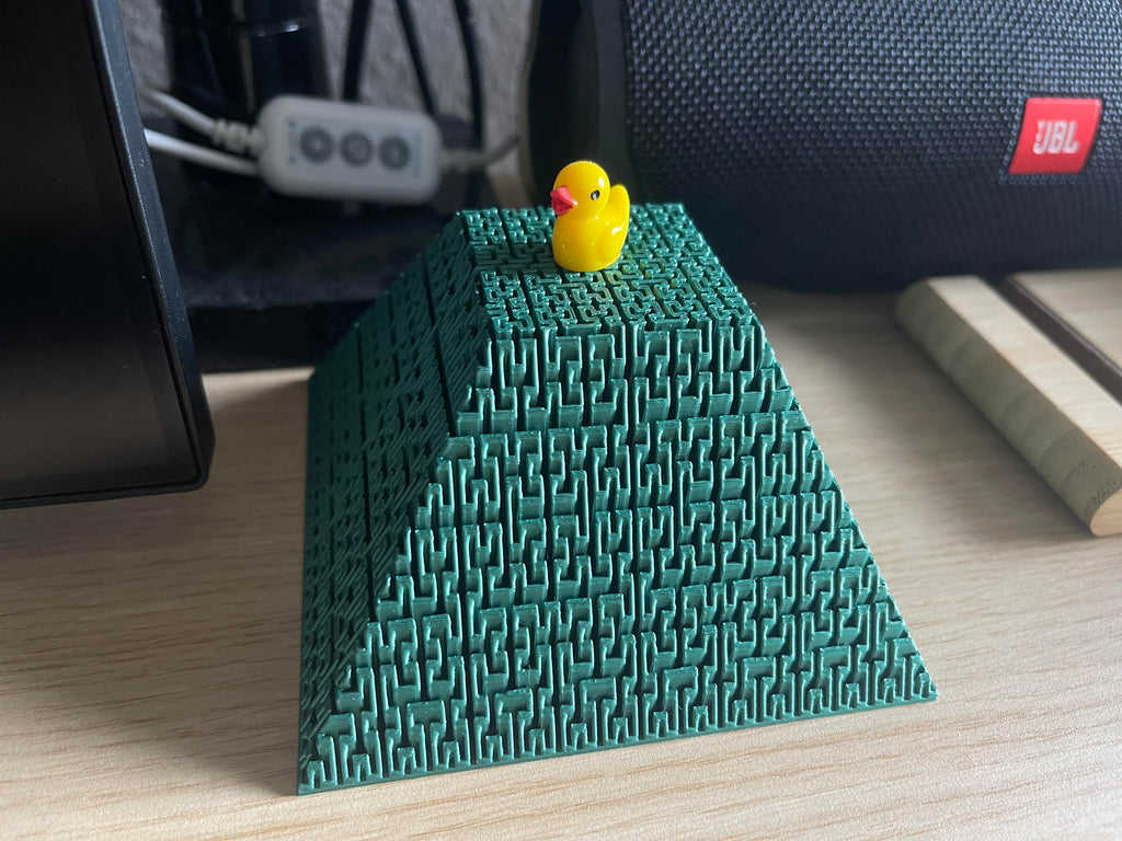 Hilbert Curve Fractal Pyramid