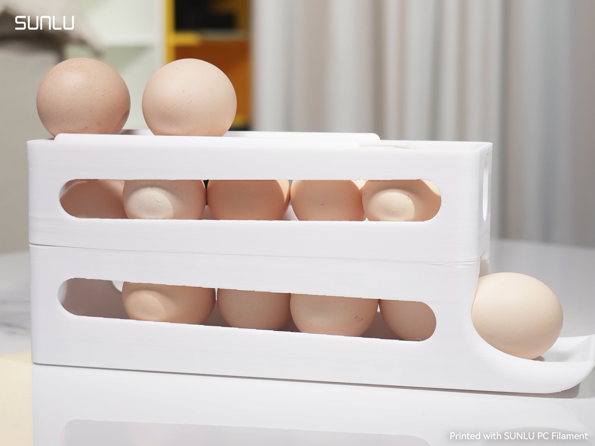 Egg Rolling, Stacking Rack