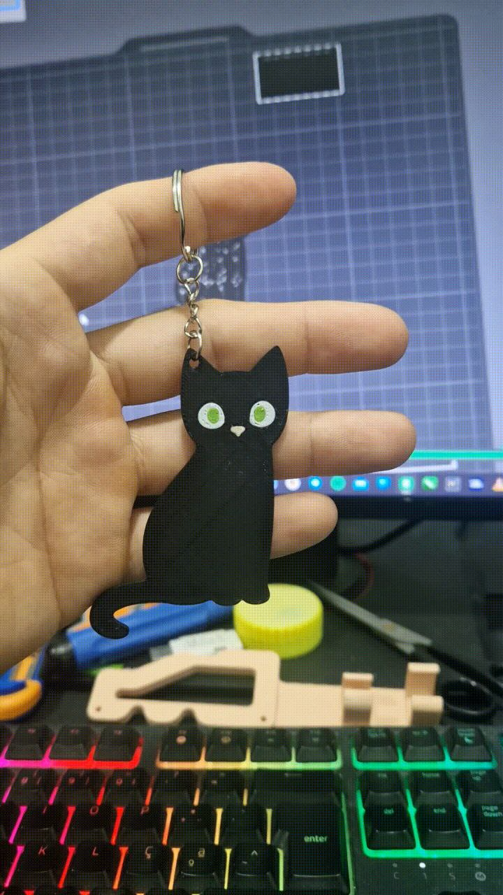 keychain cat