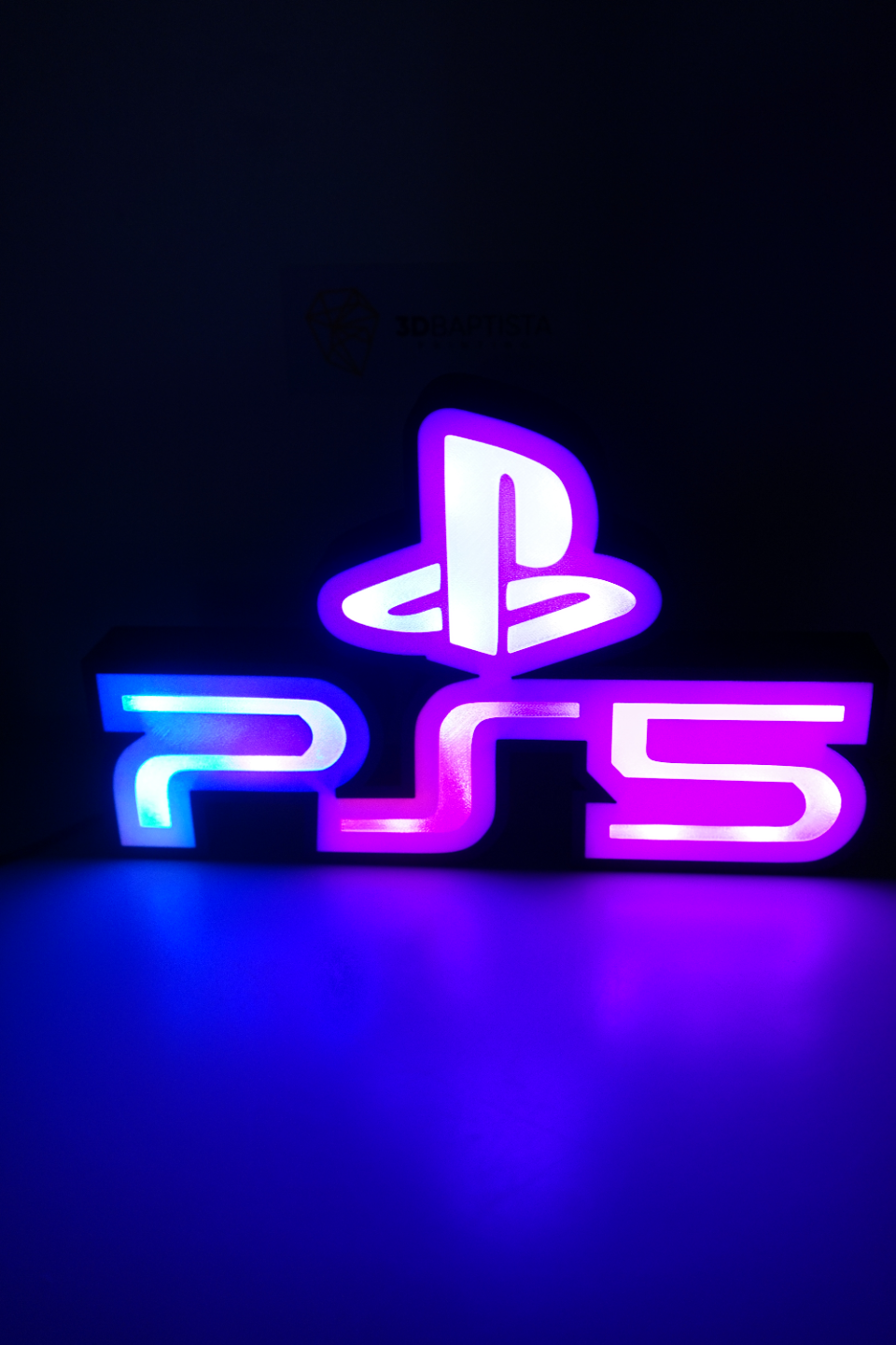 Logo Playstation 5 with LED's