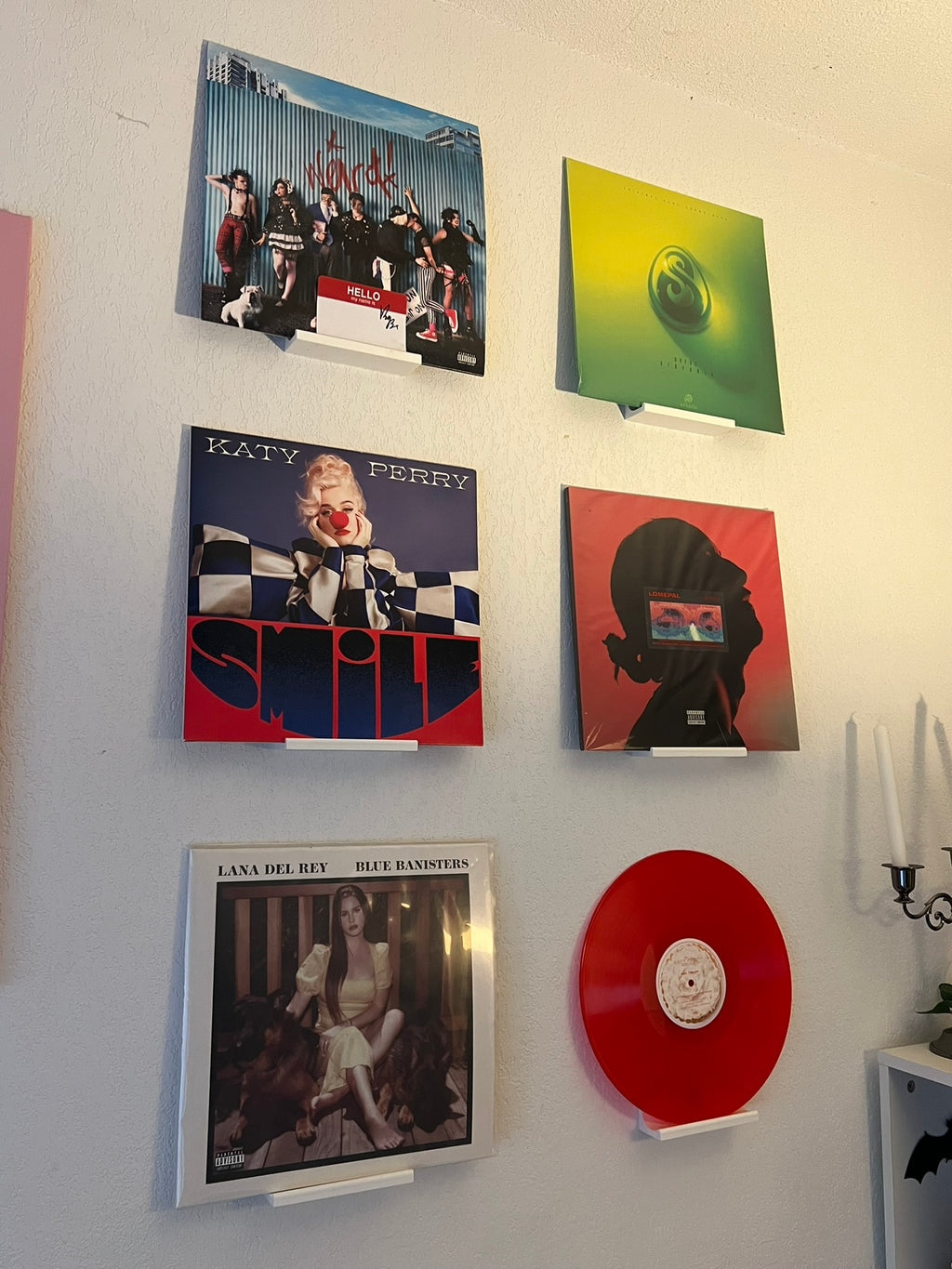 Vinyl record wall mount