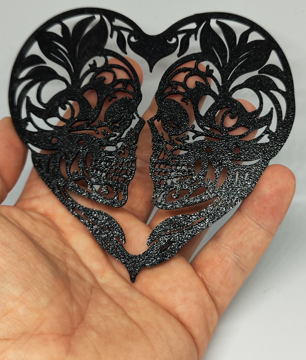Heart and Skull Wall Art