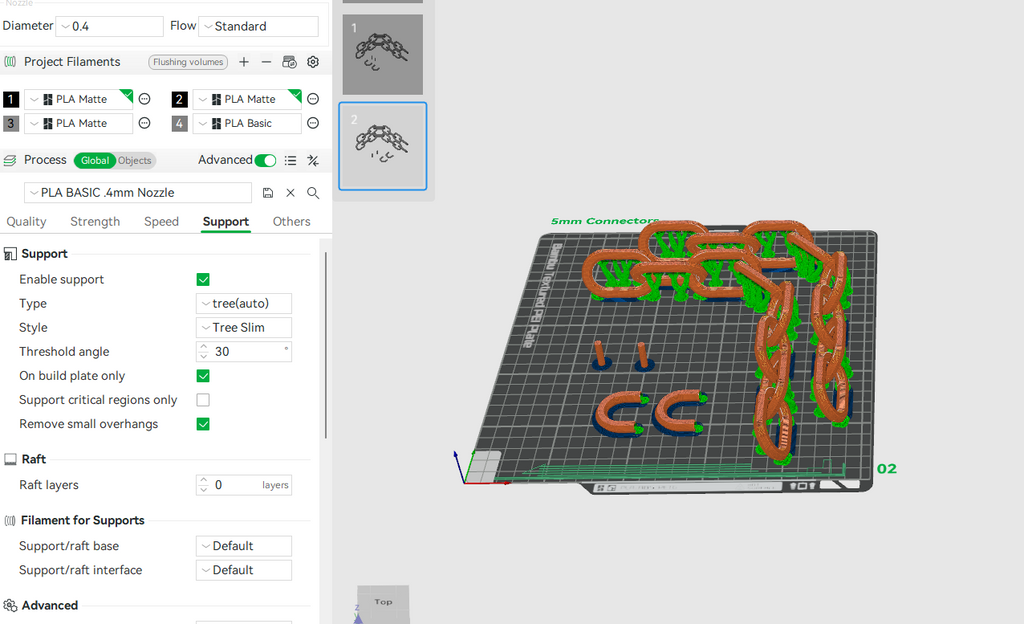 Print In Place Chain Link