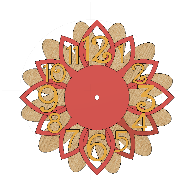 Wall Clock - Flower