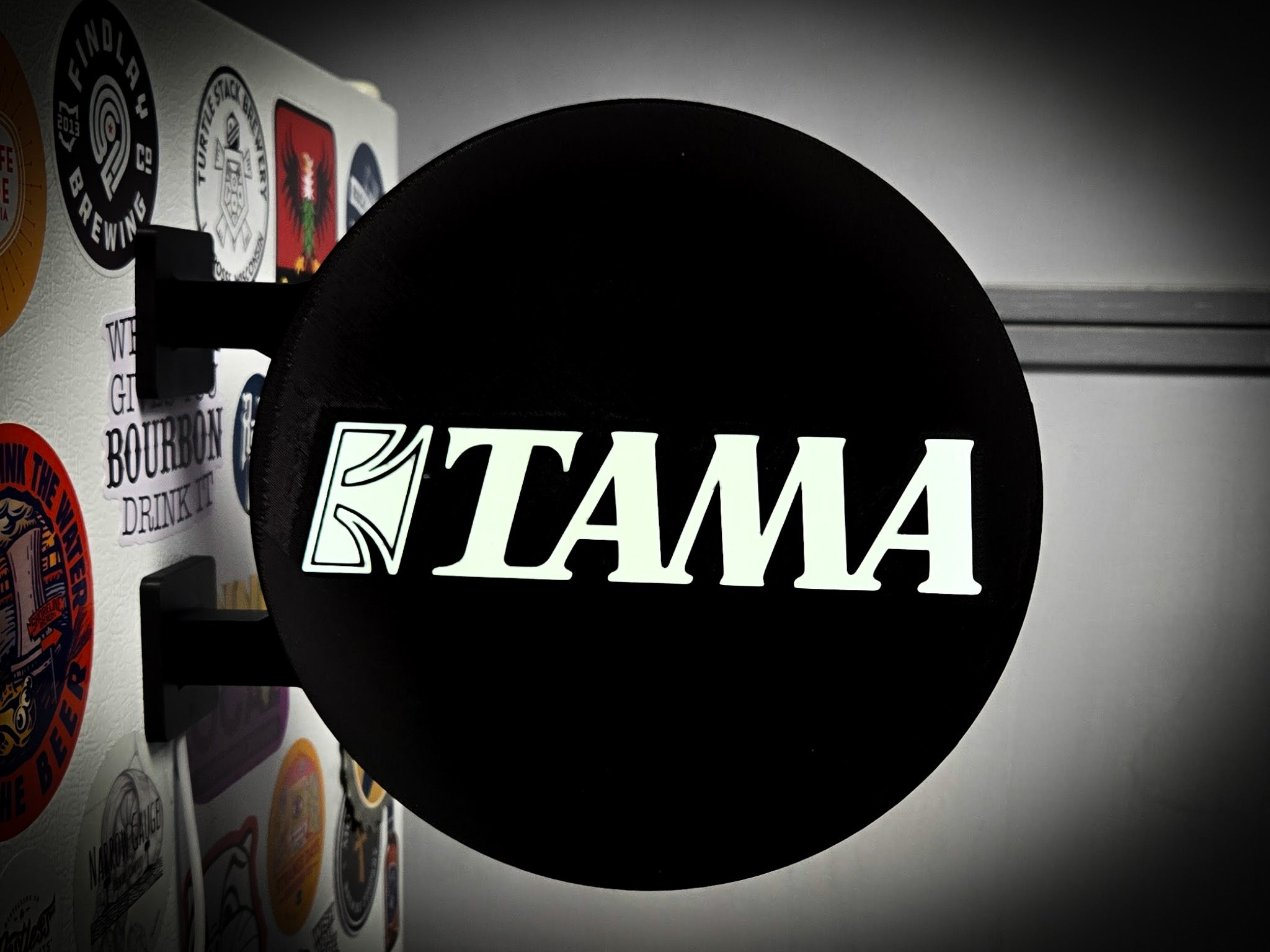 TAMA DRUMS ~ 2-Sided Round Lightbox