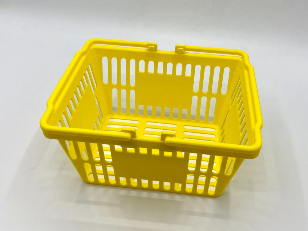 Miniature shopping basket organizer