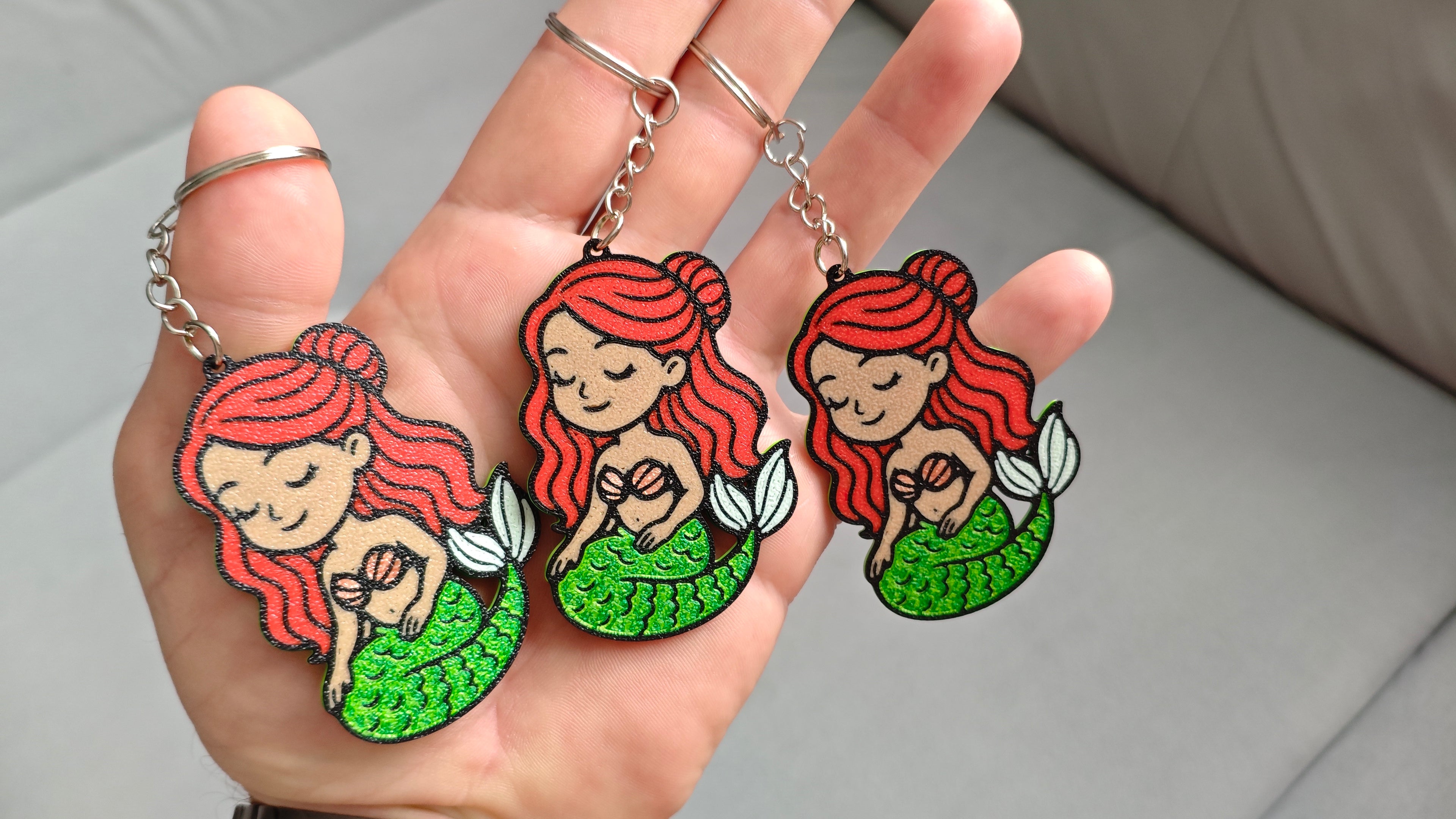 Cute Mermaid - Keychain