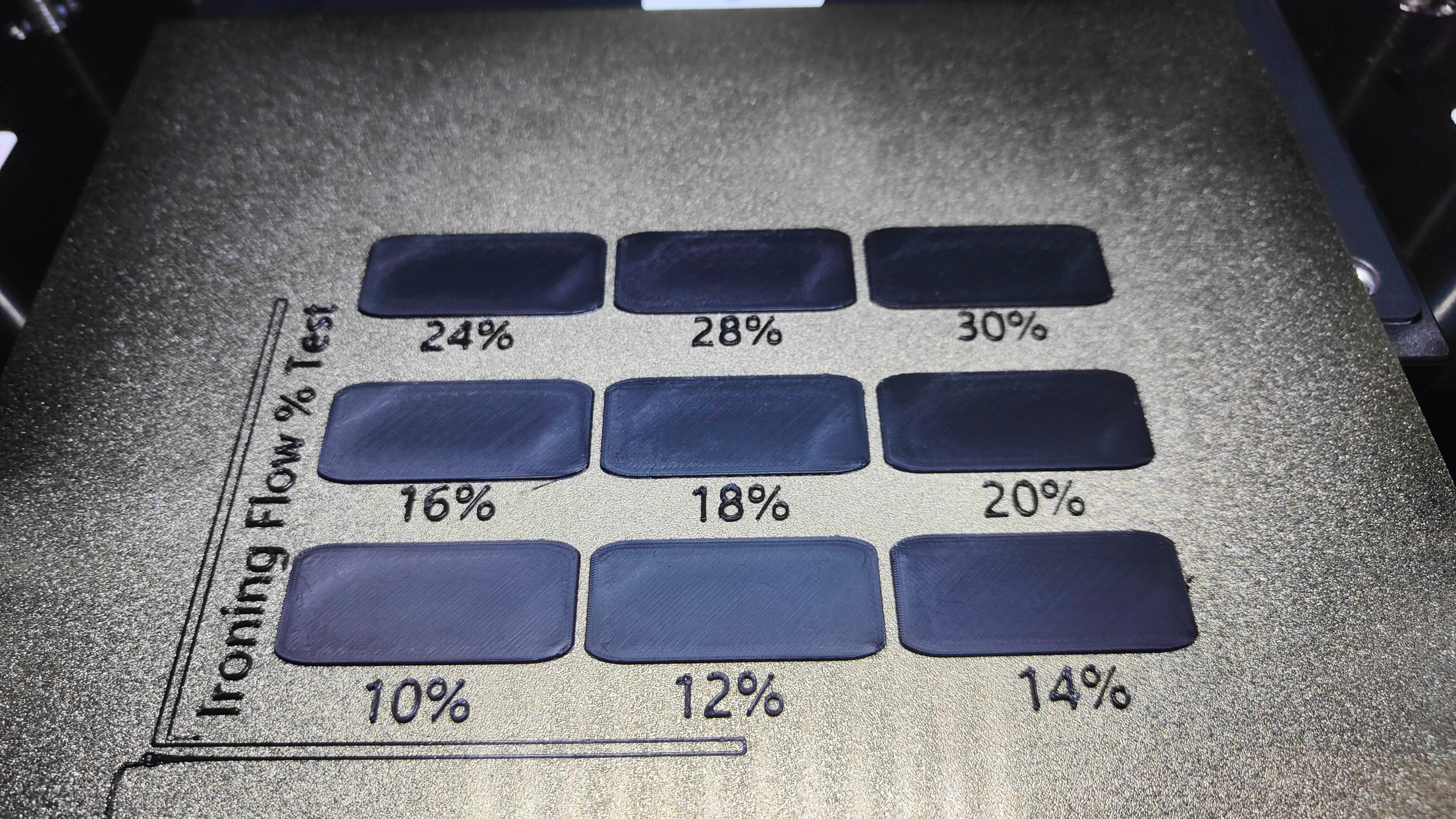 Ironing Calibration - Flow/Speed/Line Spacing
