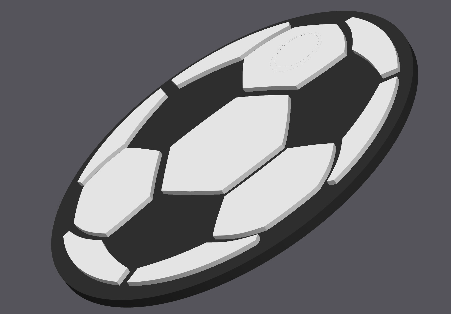 Wall Art - Soccer Ball - with wall Hanger Cutout