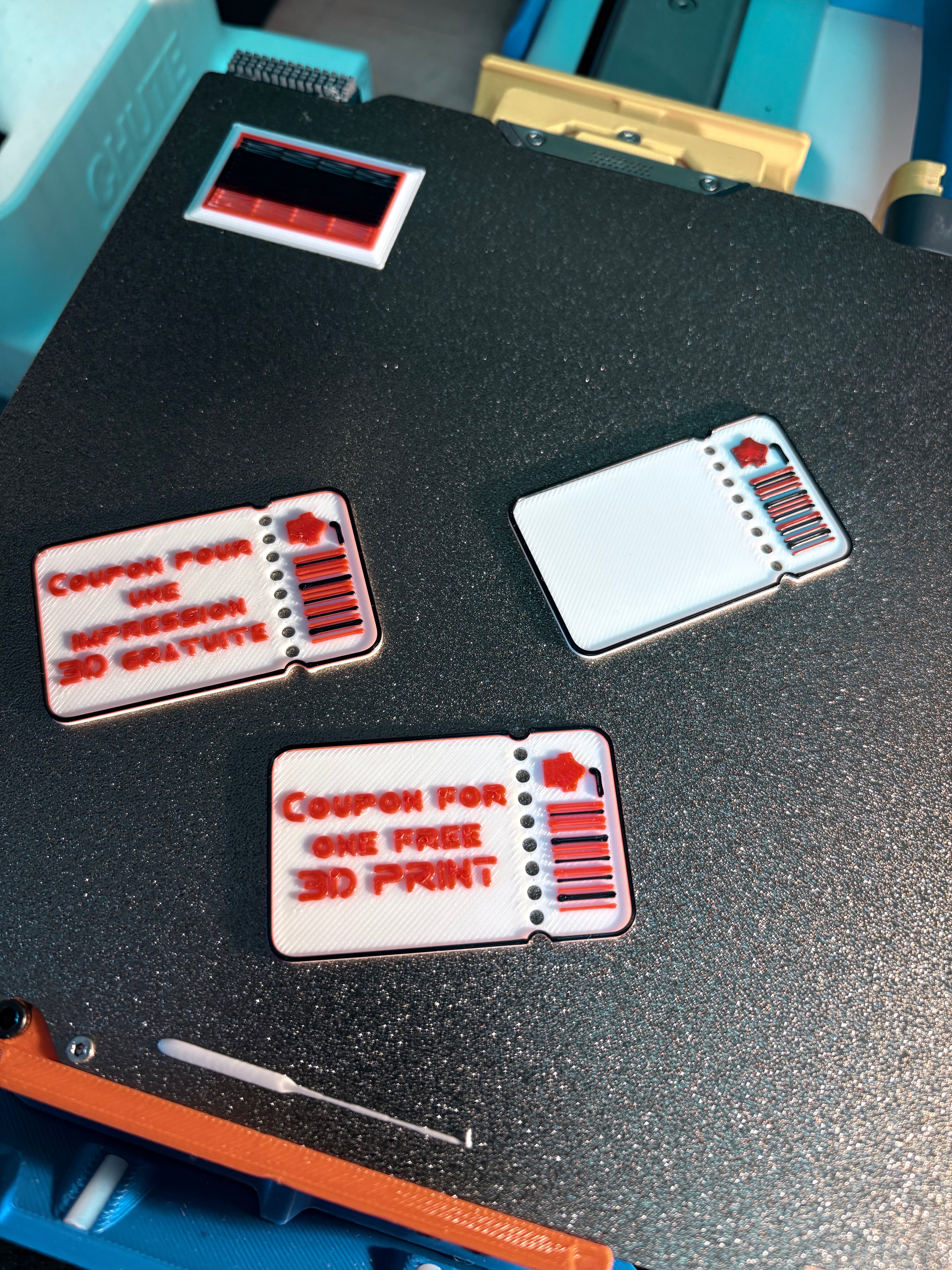 Coupon for free 3D print (nice gift)