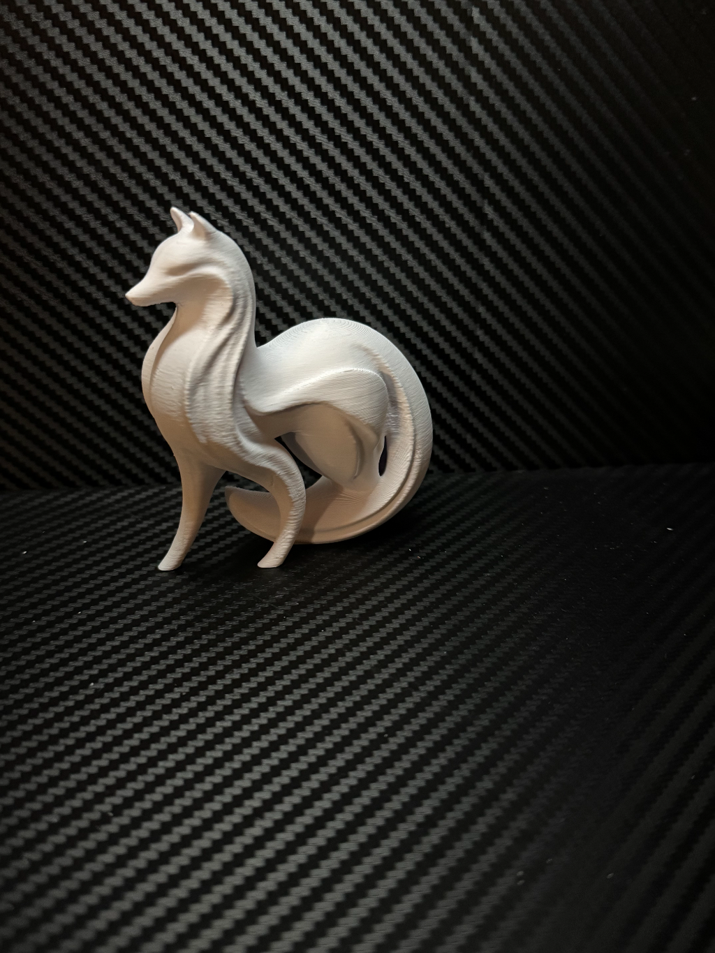 Minimalistic Wolf sculpture