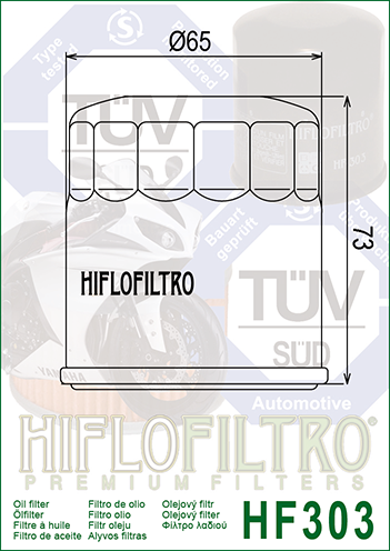 Motorcycle oil filter tool. (HF303)