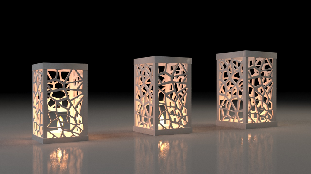 Voronoi tealight holder