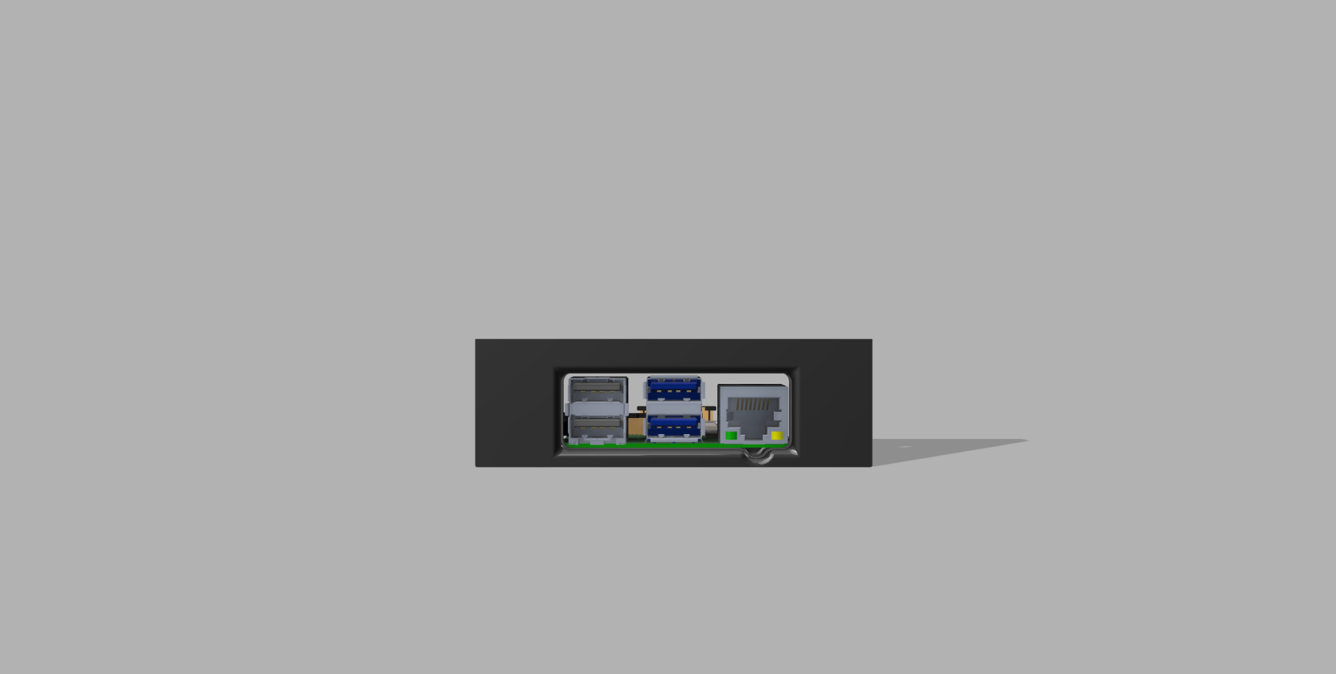 Raspberry PI Module for 1U Rack Module by @talving