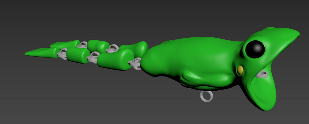 Pop'n Dangle Frog popper fishing lure