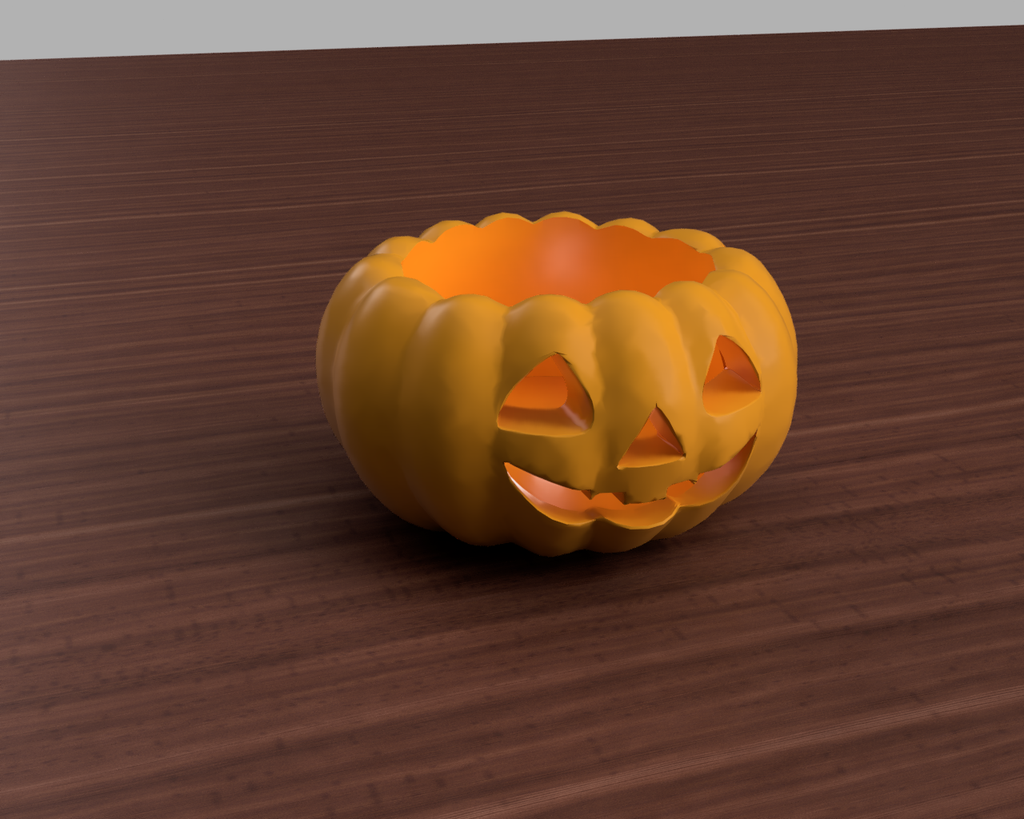 Halloween pumpkin candle/tealight/lamp