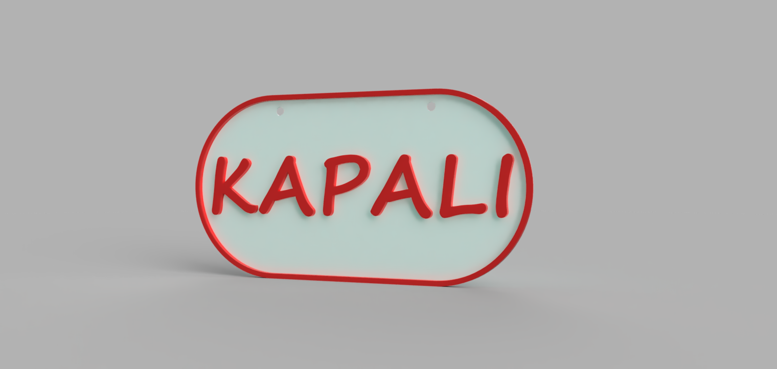 Double-Sided Open/Closed Sign (Açık/Kapalı)