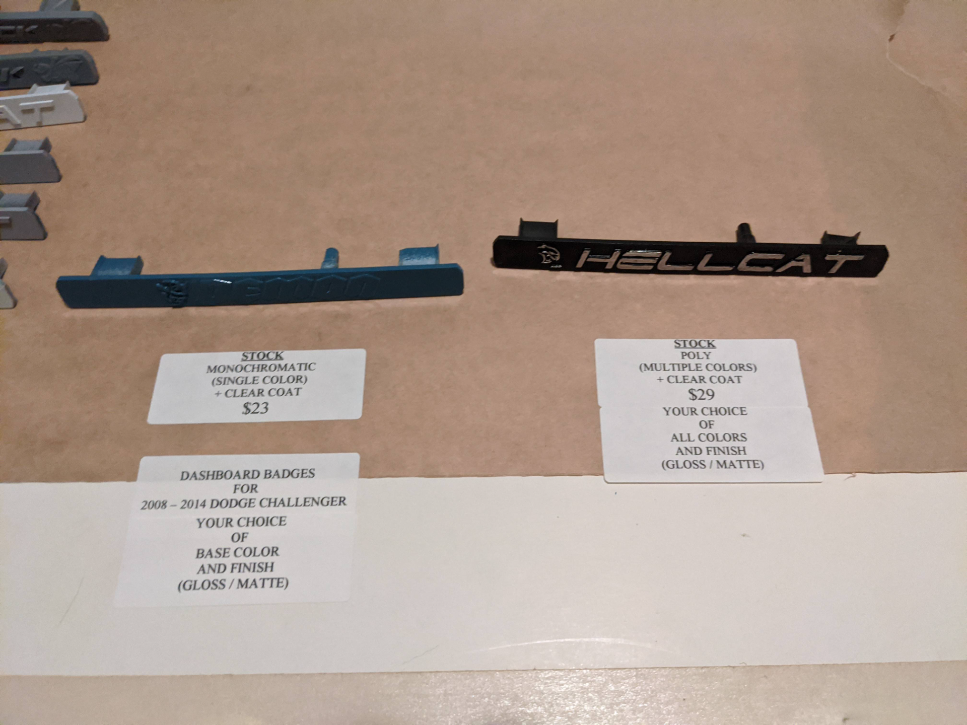 2009 - 2014 Dodge Challenger Dash Badge