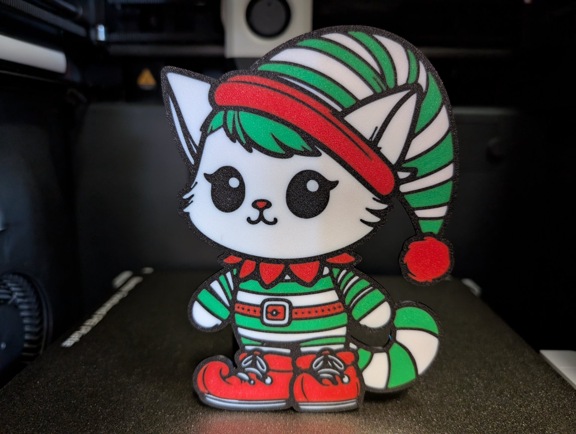 Christmas Elf Cat Decoration