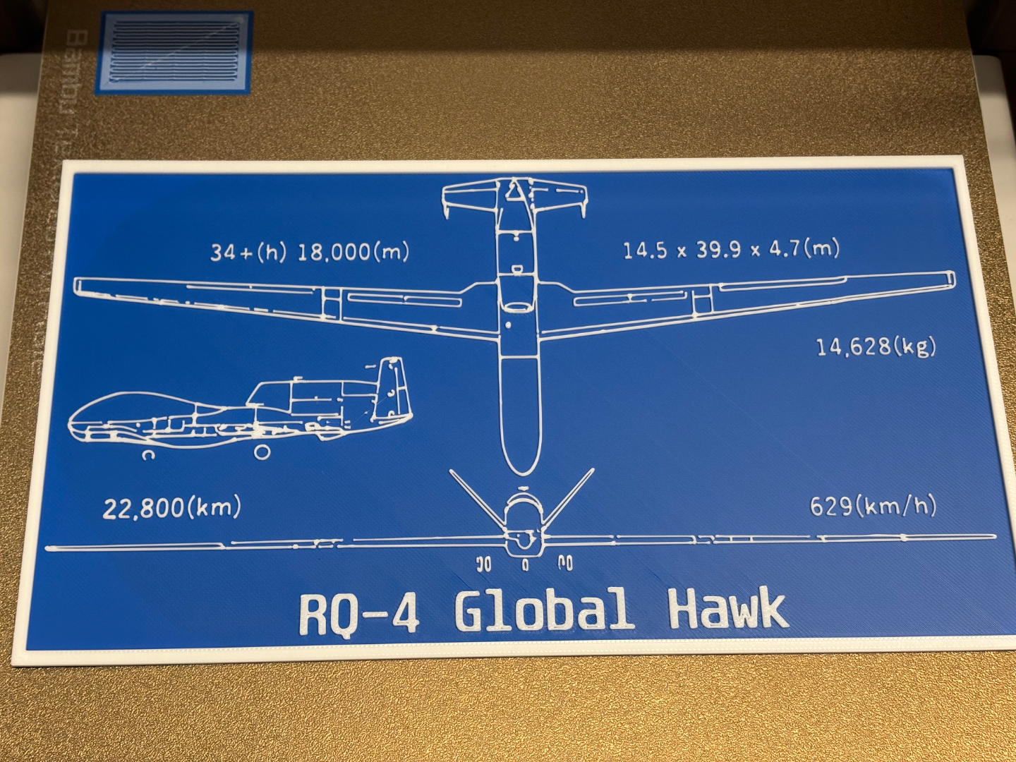 Northrop Grumman RQ-4 Global Hawk - Blueprint