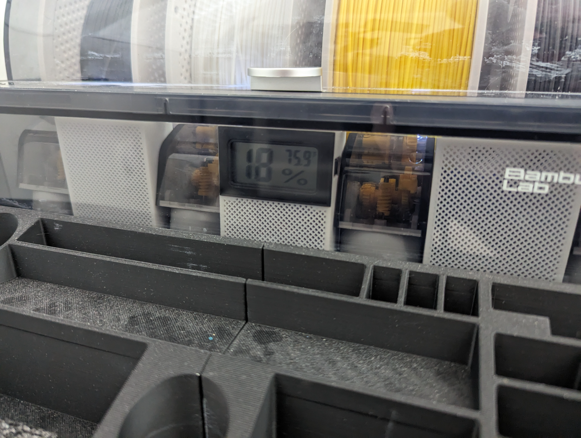 Rectangular Humidity Sensor Mod for AMS Desiccant Box / Silica Gel Container [HYGROMETER]