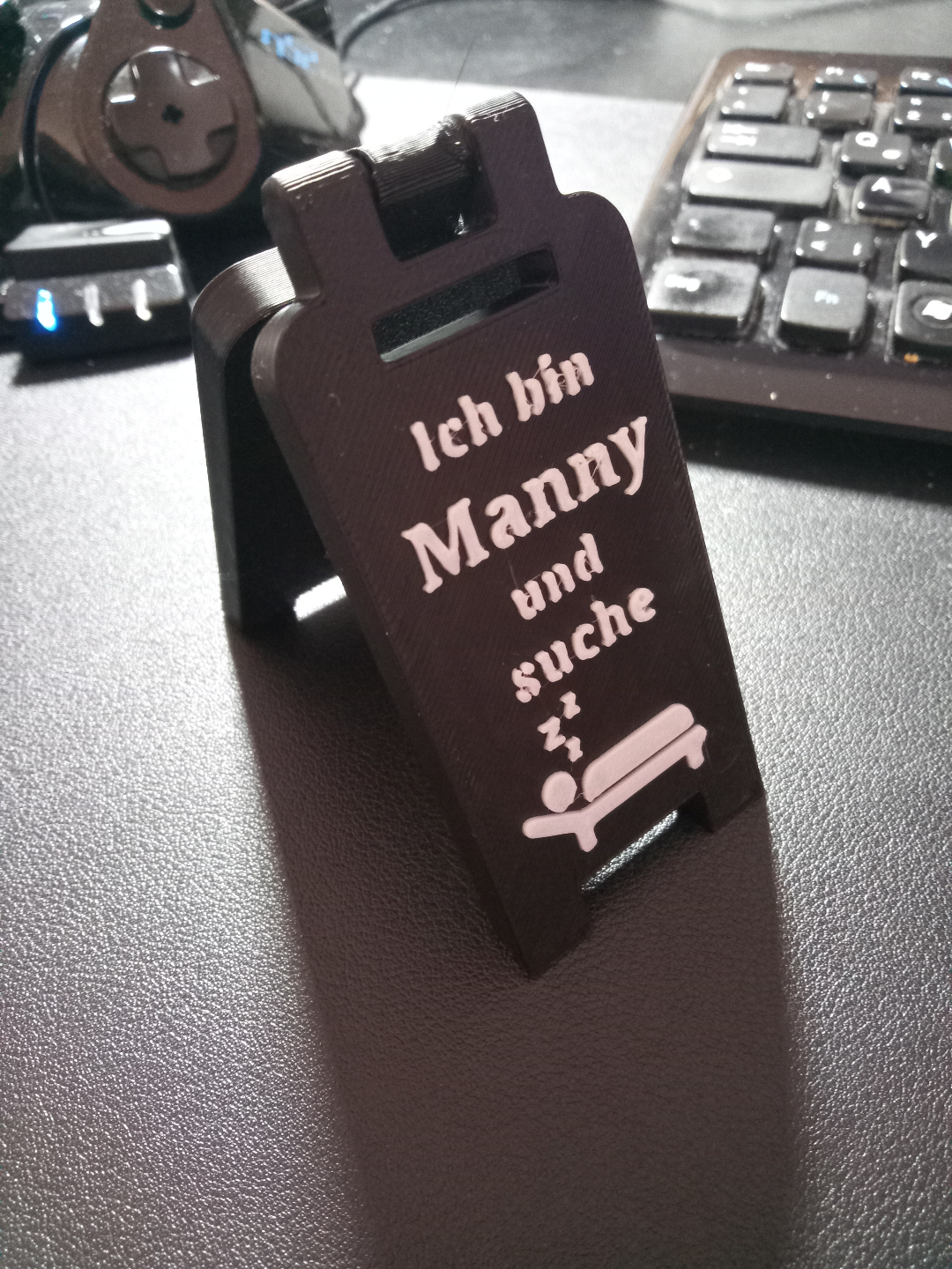 Schild zum Beschriften