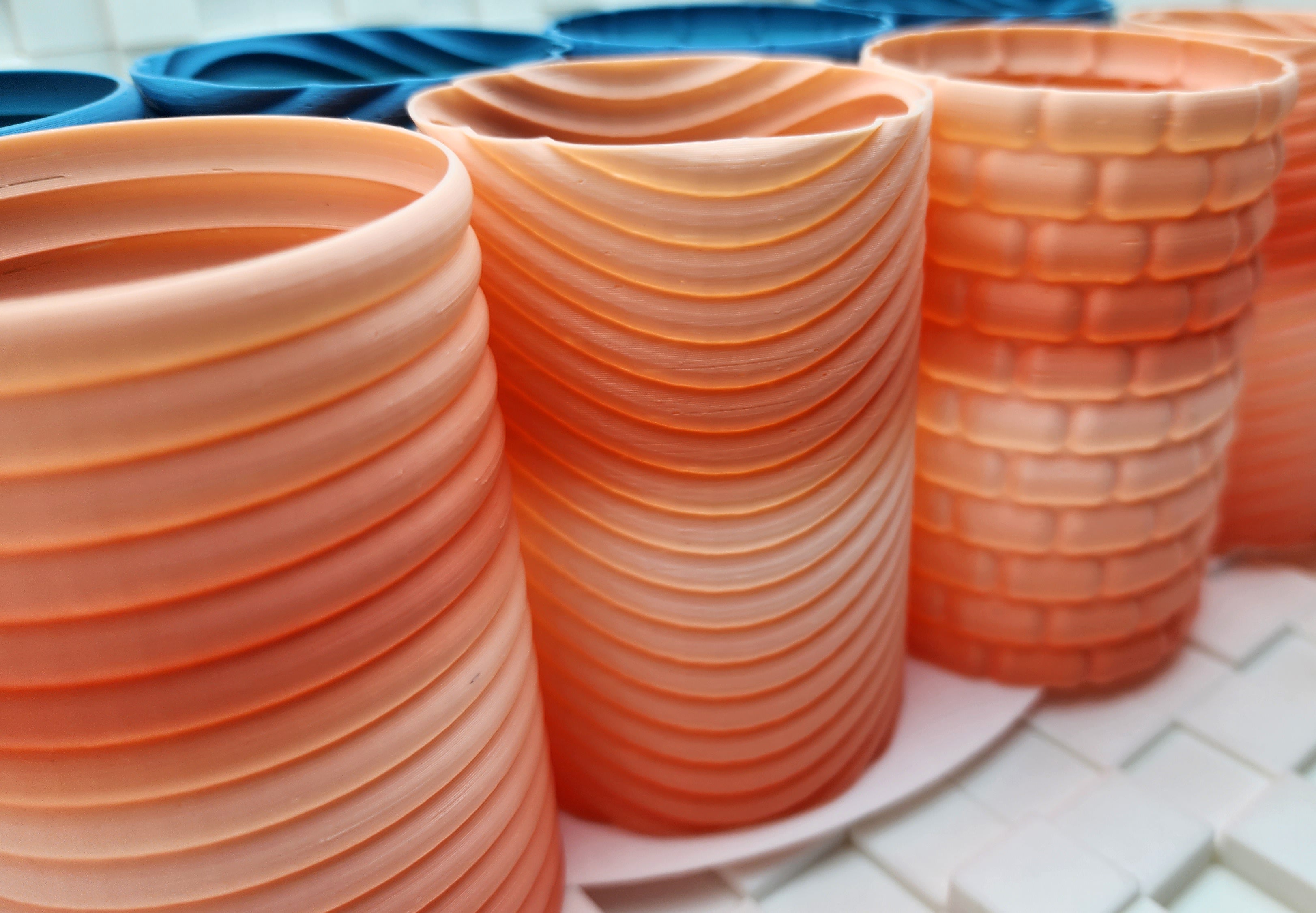 ₒ◯⁰ Bubbly Spiral Vase Set