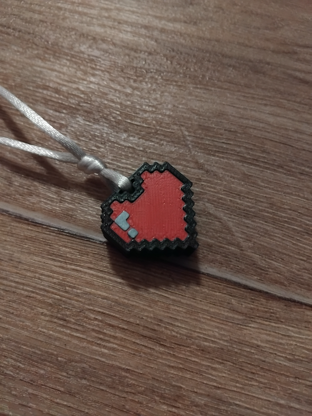 Cute blocky heart necklace