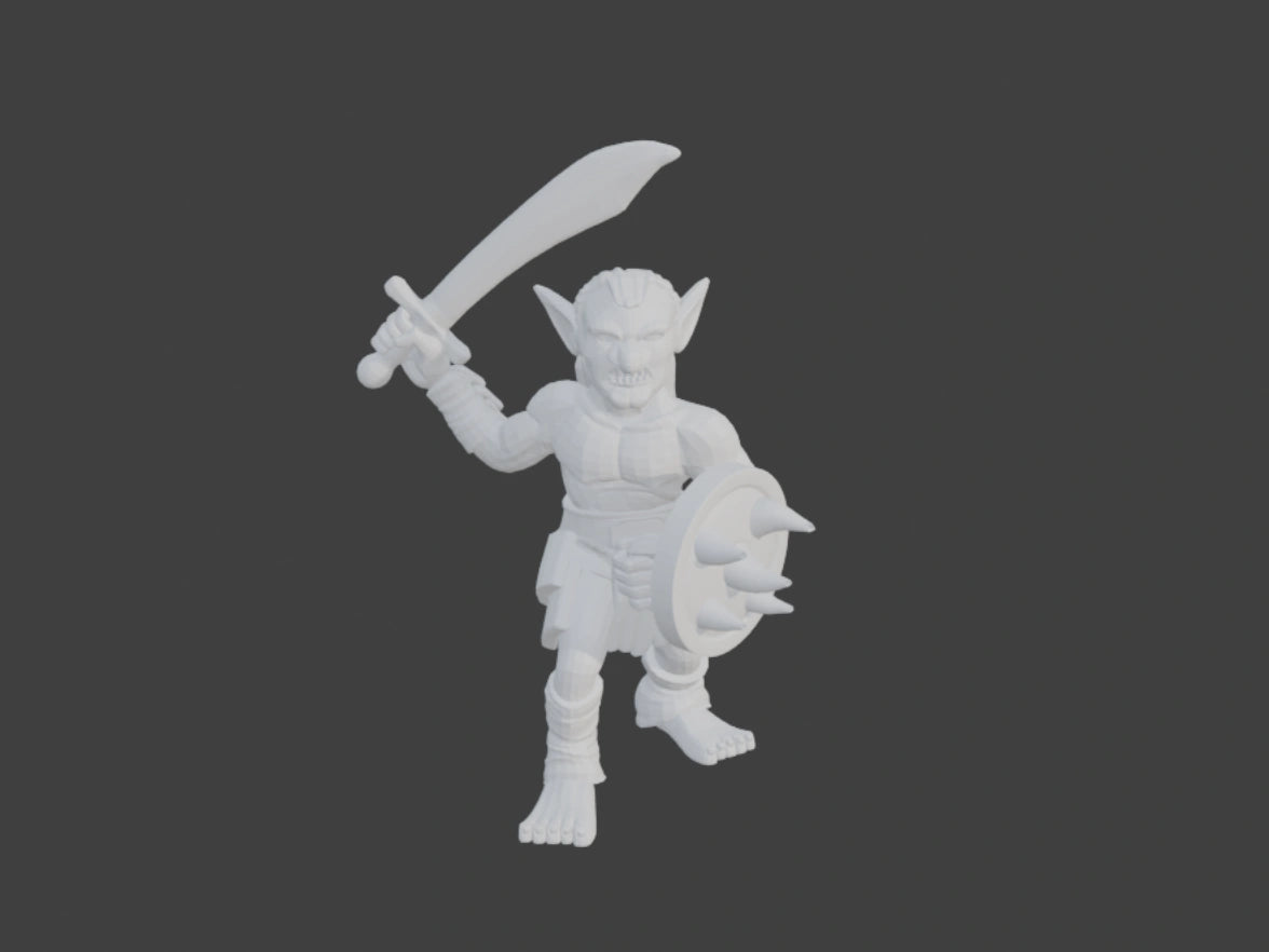 Goblin Melee - D&D Mini [23mm] [No Base]