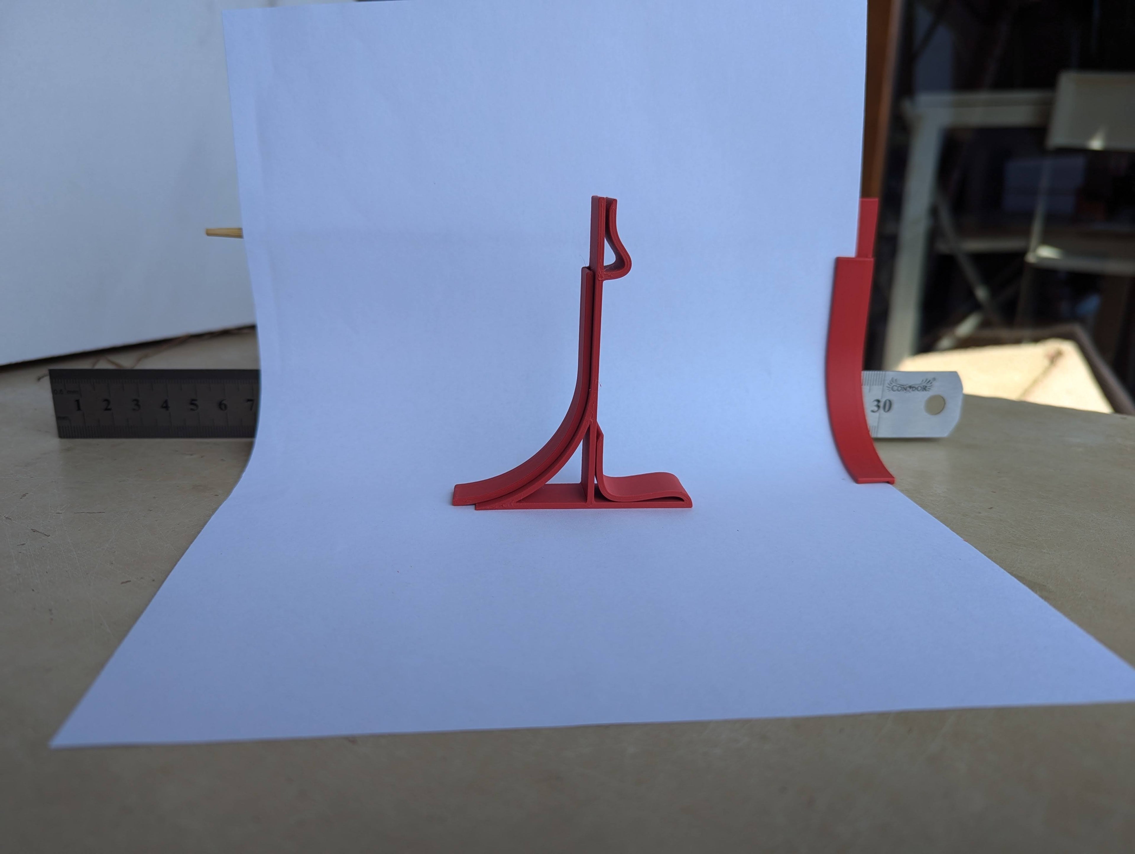 Photo studio on table, background stand A4, A3, A2