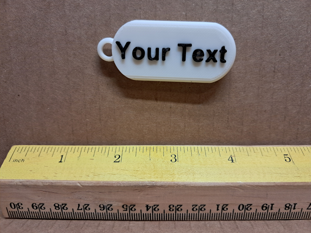 Small Customizable Keychain
