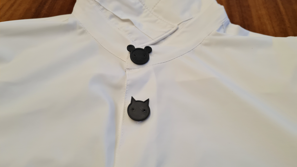 TEDDY BUTTON, KITTY BUTTON