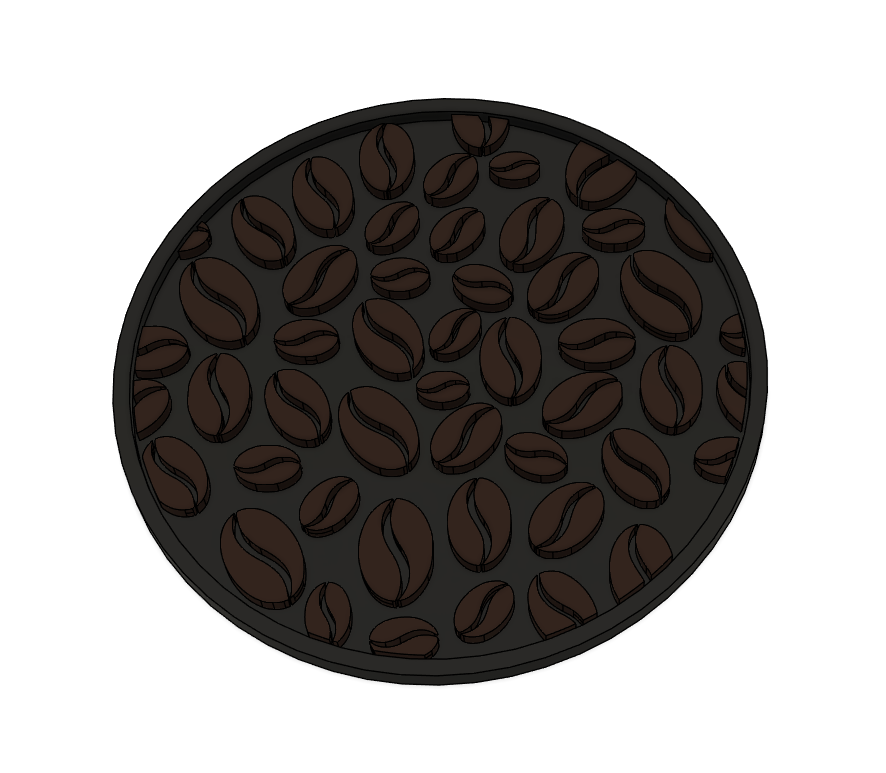 Coffee beans coasters